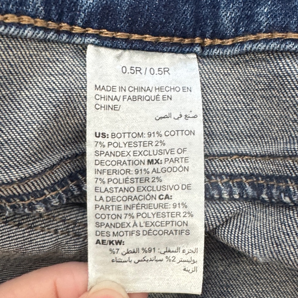 Chico's Blue Wash Jeggings with‎ Floral Embroidery US Size 6R / Chicos Size 0.5R - Picture 12 of 14